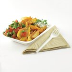 Barquette à frites en bagasse compostable - lot de 500 - vegware -  - bagasse