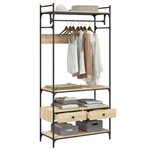 VidaXL Armoire à tiroirs chêne sonoma 89x39x184 5 cm bois d'ingénierie