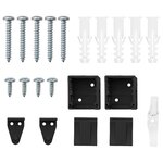 vidaXL Store de Fenêtre avec des rideaux Noir Aluminium