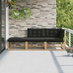 vidaXL Unité de canapé sectionnel Blanc 241 5 x 83 x 73 cm