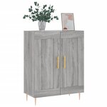 vidaXL Buffet sonoma gris 69 5x34x90 cm bois d'ingénierie