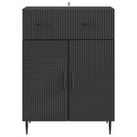vidaXL Buffet Noir 66 x 34 5 x 89 5 cm Bois d'ingénierie