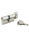 THIRARD - Cylindre de serrure à bouton STD  UNIKEY (achetez-en plusieurs  ouvrez avec la même clé) 40Bx40mm  3 clés  nickelé
