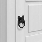 vidaXL Table de chevet avec tiroir Blanc 45 x 35 x 64 cm Pin massif