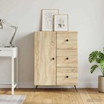 vidaXL Buffet Chêne Sonoma 66 x 34 5 x 90 cm Bois d'ingénierie