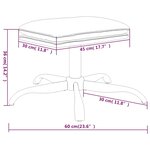 vidaXL Repose-pied Rouge bordeaux 60x60x36 cm Velours