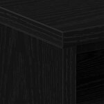 vidaXL Table de chevet chêne noir 40x30x40 cm bois d'ingénierie