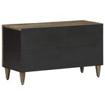 vidaXL Meuble TV gris clair 80x31 5x46 cm bois massif de manguier