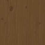 vidaXL Tête de lit Marron miel 146x4x100 cm Bois massif de pin