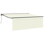vidaXL Store rétractable automatique crème 350x250 cm