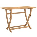 vidaXL Table pliable de jardin 110x55x75 cm bois d'acacia solide