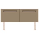 vidaXL Tête de lit LED Cappuccino 144 cm Cuir synthétique