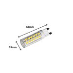 Ampoule led g9 6w dimmable 220v 360° - blanc chaud 2300k - 3500k - silamp
