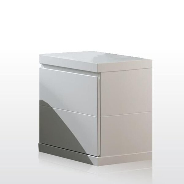 Vipack Table de chevet Lara Bois Blanc