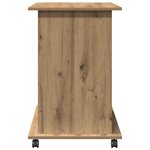 vidaXL Bureau d'ordinateur chêne artisanal 80x50x75 cm bois ingénierie