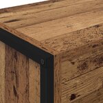 vidaXL Bibliothèque 2 Pièces Bois Ancien 80 x 30 x 155 cm