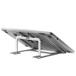 Newstar support pliable d'ordinateur portable 10"-17" argenté