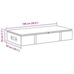 vidaXL Boîte de rangement avec fenêtre transparente Crème