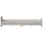 vidaXL Cadre de lit sans matelas sonoma gris 120x190 cm