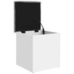 vidaXL Banc de rangement blanc 42x42x45 cm bois d'ingénierie