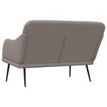 vidaXL Banc Taupe 110x76x80 cm Tissu