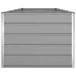 vidaXL Jardinière Gris clair 195 x 100 x 45 cm Acier galvanisé