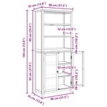 vidaXL Ensemble de meubles de rangement Marron Bois d'ingénierie