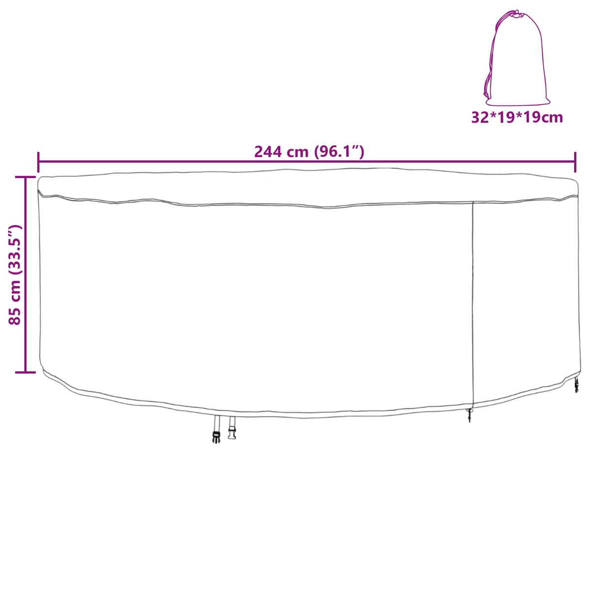 VidaXL Housse Extérieure Pour Protéger Ton Jardin, Ton Abri De Terrasse