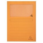 Paquet De 25 Chemises À Fenêtre Forever 130g/m2 - 22x31cm - Orange - X 16 - Exacompta