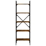 vidaXL Bibliothèque à 5 niveaux chêne fumé 56x31 5x174 cm