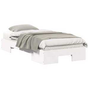 vidaXL Cadre de lit Blanc 90 x 190 cm