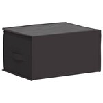 vidaXL Boîte de rangement avec fenêtre transparente 2 Pièces Anthracite