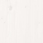 vidaXL Canapé de jardin sans accoudoirs blanc bois de pin massif