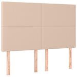 vidaXL Cadre de lit sans matelas cappuccino 140x190 cm similicuir