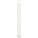 vidaXL Pieds de table à manger en U  3 pièces  blanc  70 x (72-73) cm  acier