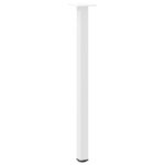 vidaXL Pieds de table console 4 pièces Blanc 72-74 cm Acier