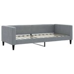 vidaXL Lit de repos sans matelas gris clair 90x200 cm tissu