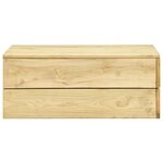 vidaXL Table de jardin 75x75x31 cm Bois de pin imprégné