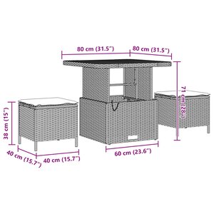 vidaXL Ensemble de canapé de jardin 12 Pièces Noir Poly Rattan