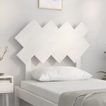 vidaXL Tête de lit Blanc 92x3x81 cm Bois massif de pin