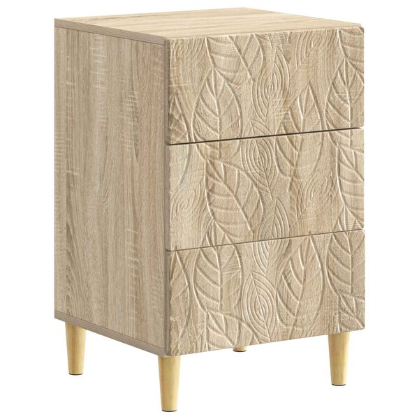 vidaXL Table de chevet Chêne Sonoma 43 x 39 5 x 66 5 cm