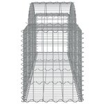 vidaXL Paniers à gabions arqués 10 Pièces 200x50x60/80 cm Fer galvanisé