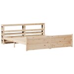 vidaXL Cadre de lit avec tête de lit sans matelas 180x200 cm