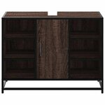 vidaXL Armoire lavabo de salle de bain chêne marron bois d'ingénierie