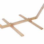 vidaXL Arche de mariage Marron Clair 221 x 92 x 216 cm