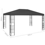 Vidaxl tonnelle 3x4 m anthracite
