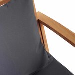 vidaXL Banc de jardin Naturel 110 x 64 x 76.5 cm Bois de teck solide