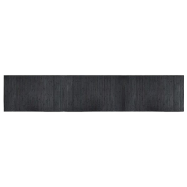 vidaXL Tapis rectangulaire gris 60x300 cm bambou