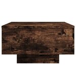 vidaXL Table basse chêne fumé 55x55x31 cm bois d'ingénierie
