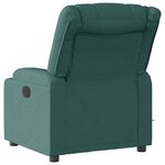 vidaXL Fauteuil de massage inclinable Vert foncé Tissu